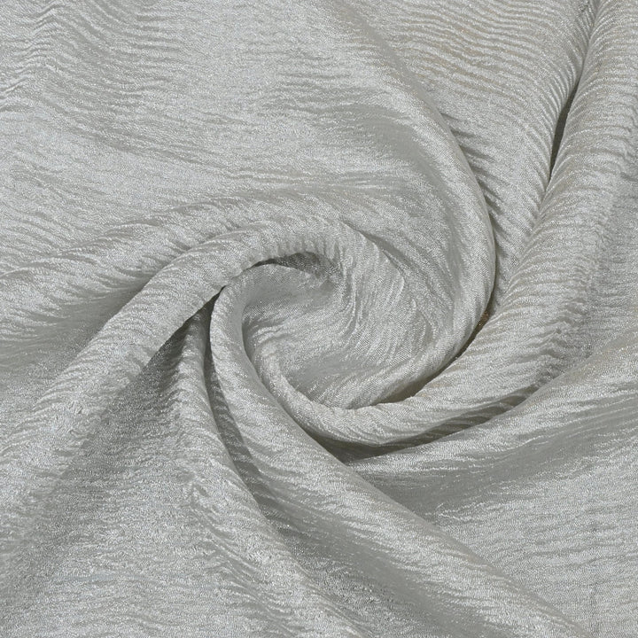 Grey Color Pure Crush Tissue Fabrics