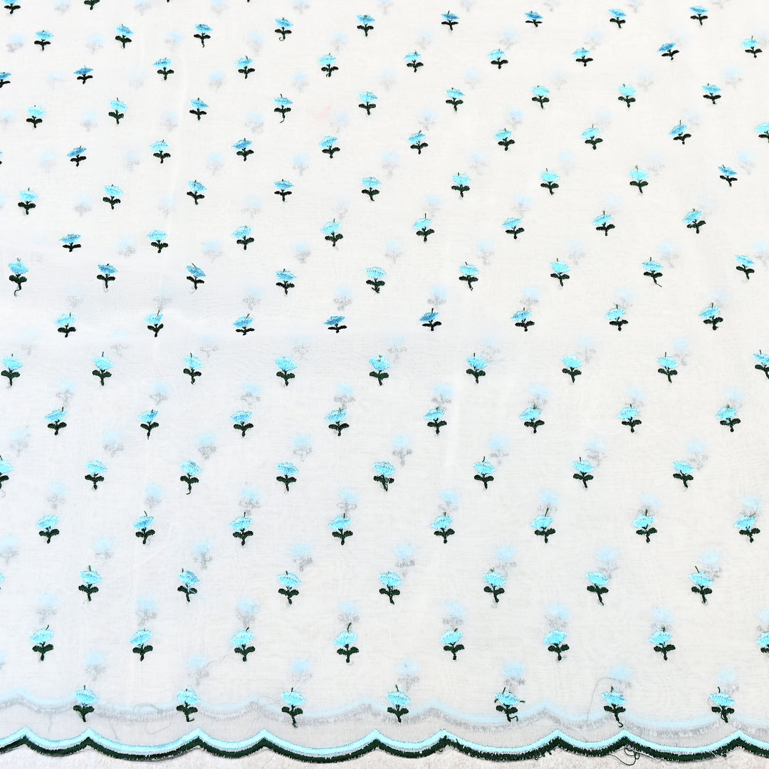 Cotton Rubia thread Embroidery Fabric – Soft Elegant Summer Designer Fabric- MJ04034-1