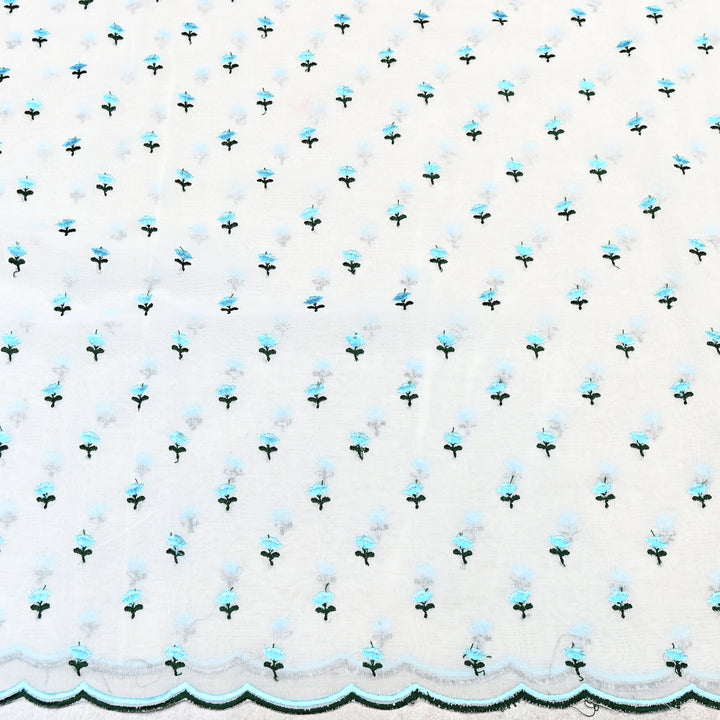 Cotton Rubia thread Embroidery Fabric – Soft Elegant Summer Designer Fabric- MJ04034-1