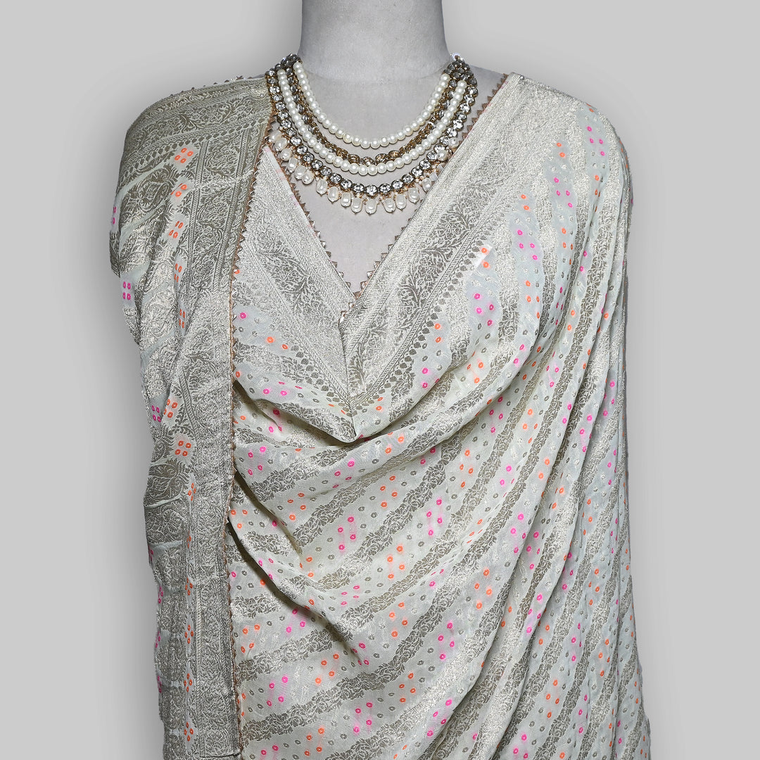 Premium Semi Georgette Leheriya Bandhej Dupatta – Elegant Ethnic Dupatta for Women-A3