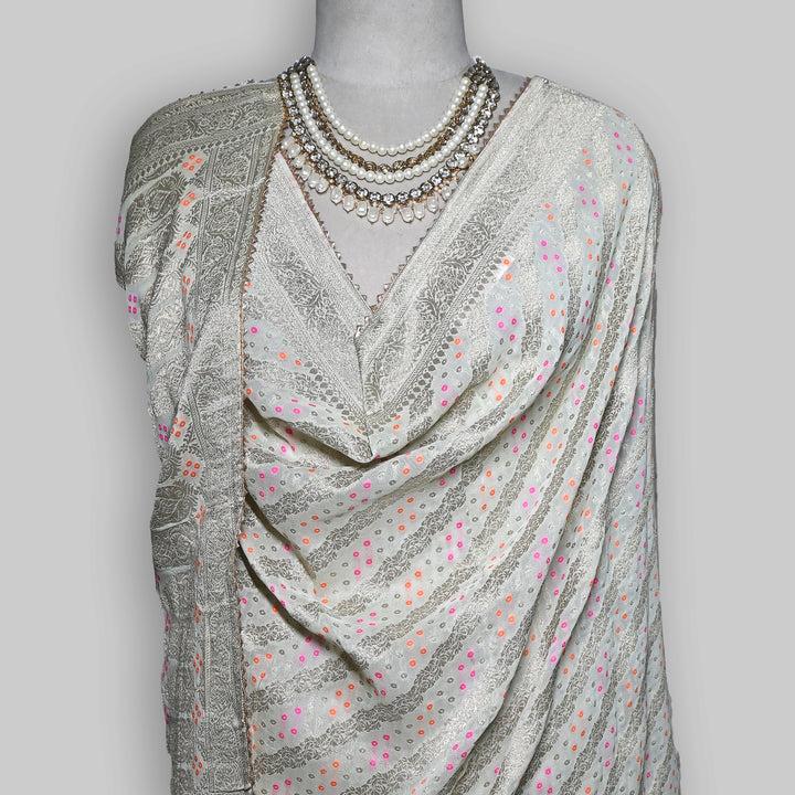 Premium Semi Georgette Leheriya Bandhej Dupatta – Elegant Ethnic Dupatta for Women-A3