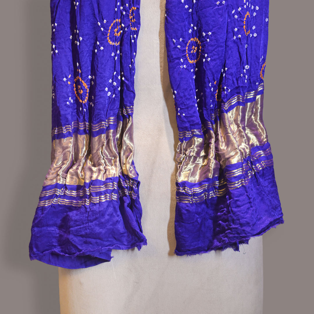 Blue Bandhani Dupatta