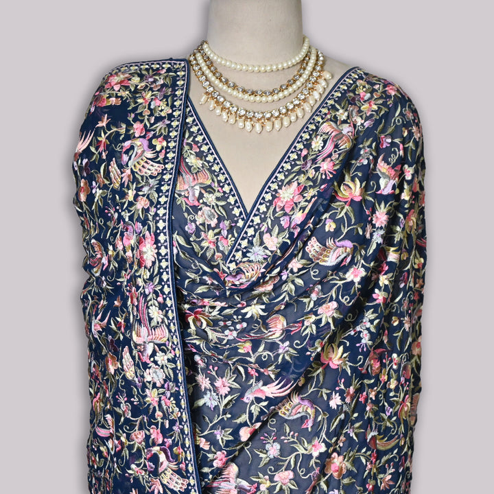 Premium Georgette Dupatta Parsi Work | Designer Festive Ethnic Dupatta for Women | F92794-02