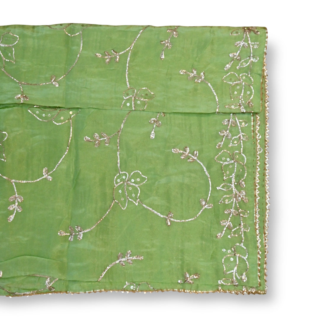 Beautiful Tissue Gota Sequins Embroidery Dupatta
