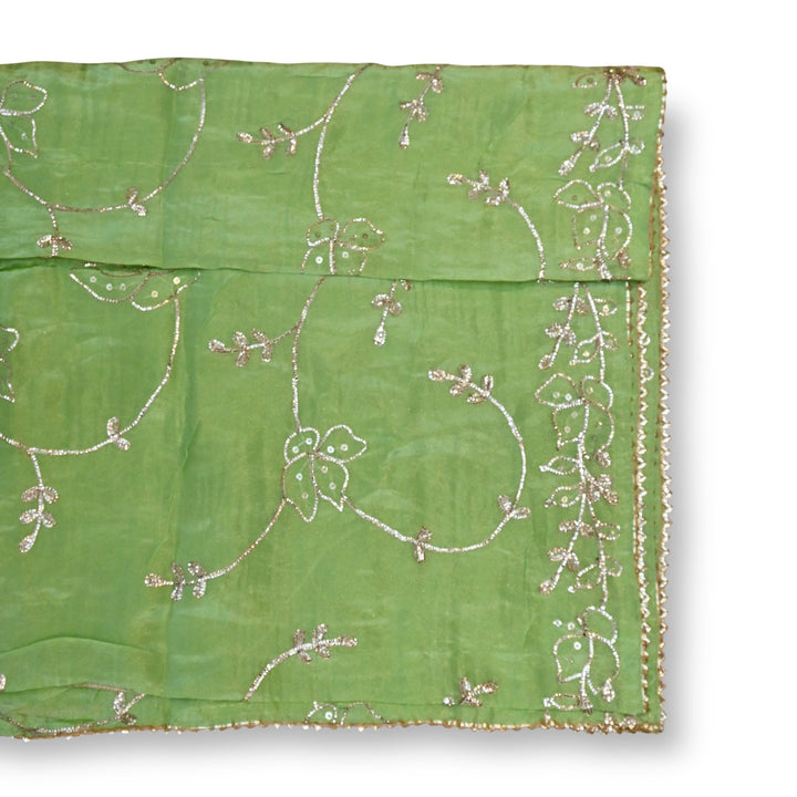 Beautiful Tissue Gota Sequins Embroidery Dupatta