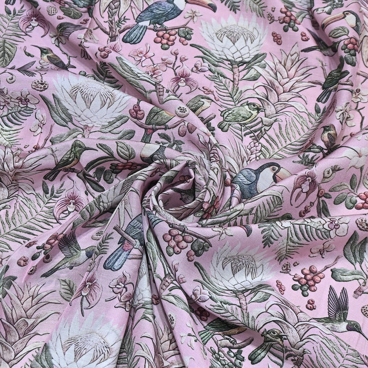 Premium Multicolor Muslin Digital Print Fabric - 000844-9