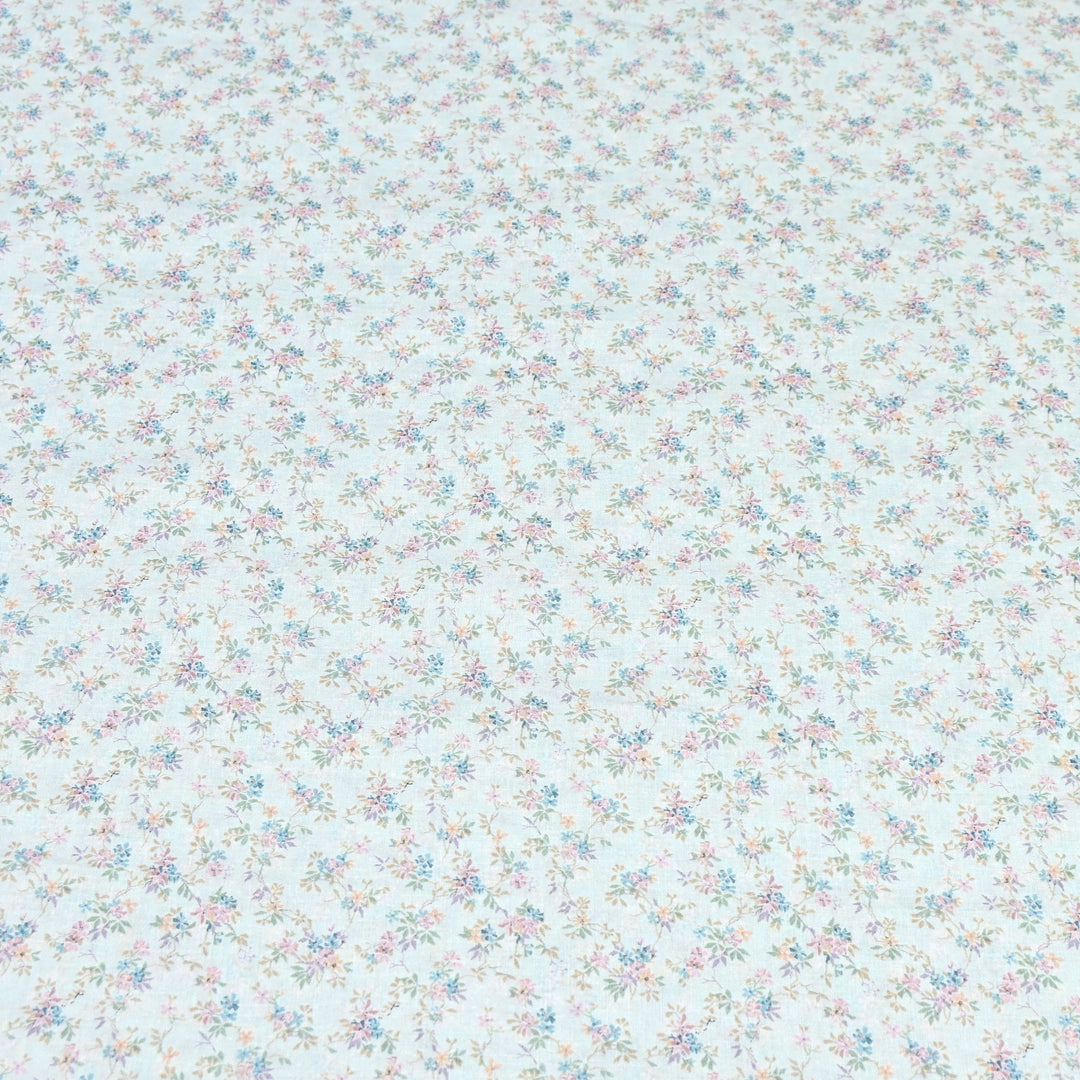 White Mist Italian Lawn Print Fabric