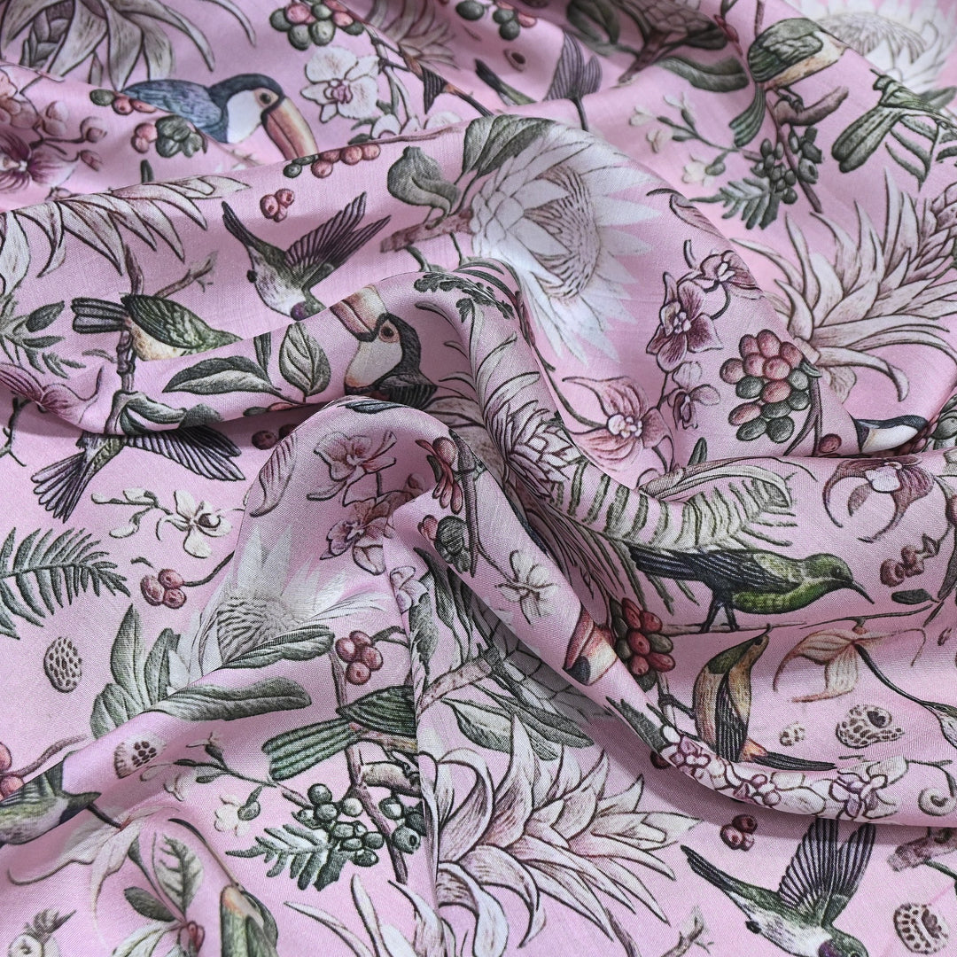 Premium Multicolor Muslin Digital Print Fabric - 000844-9