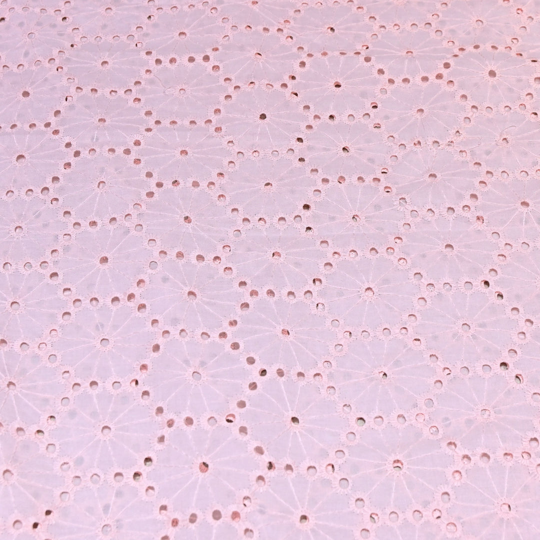 Cotton Chikan Cutwork Fabric- Lightweight Designer Embroidery Fabric- GF8993-1