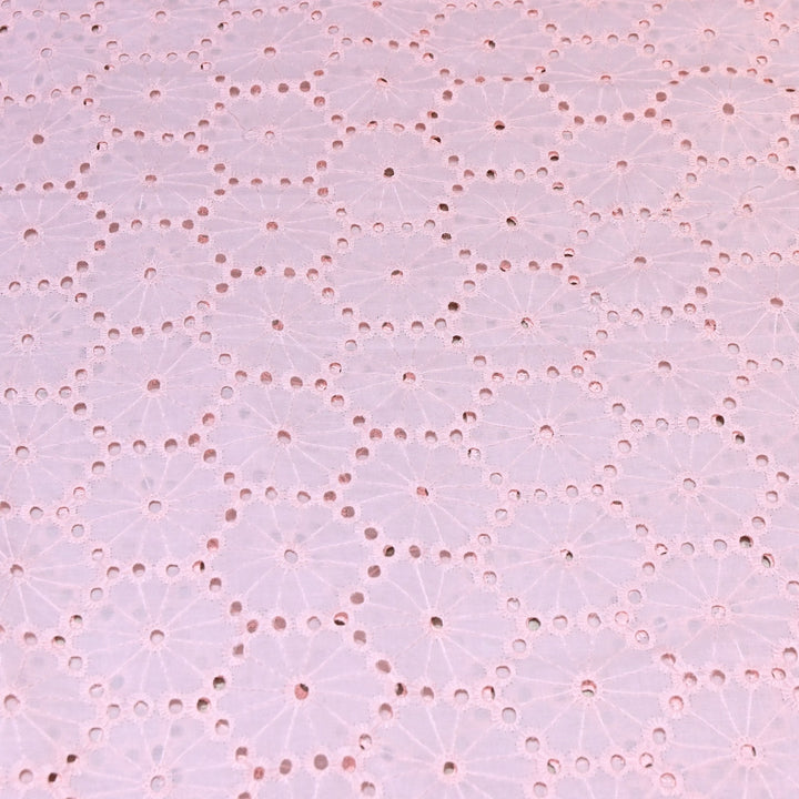 Cotton Chikan Cutwork Fabric- Lightweight Designer Embroidery Fabric- GF8993-1
