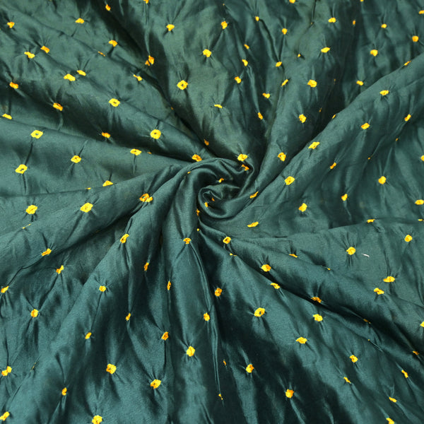 Pure Silk Chanderi Bandhani Fabric