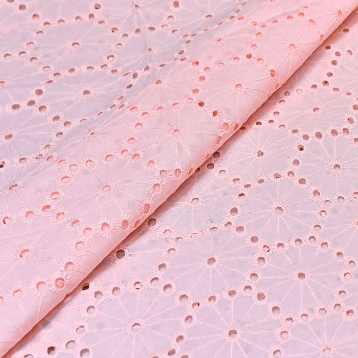 Cotton Chikan Cutwork Fabric- Lightweight Designer Embroidery Fabric- GF8993-1
