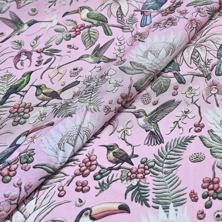 Premium Multicolor Muslin Digital Print Fabric - 000844-9