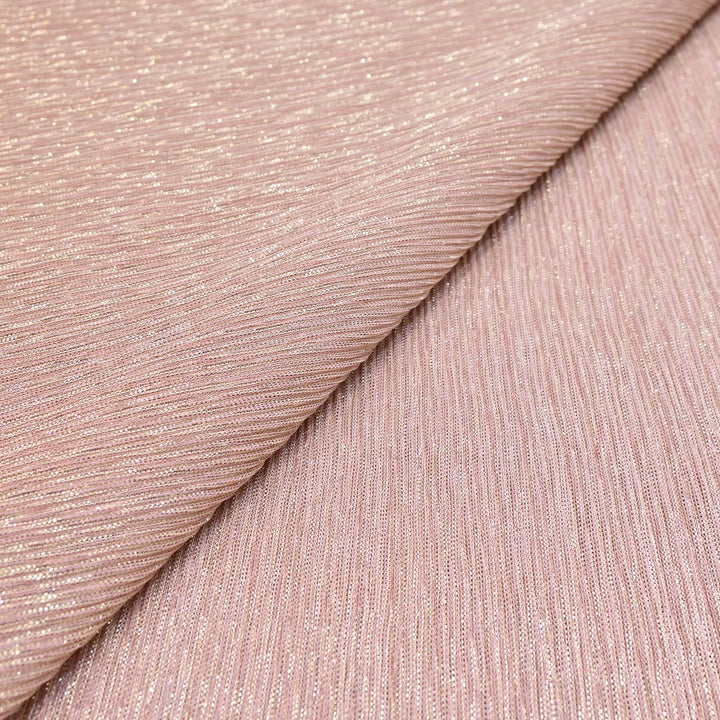 Nude Shade Crinkled Moonlight Fabric