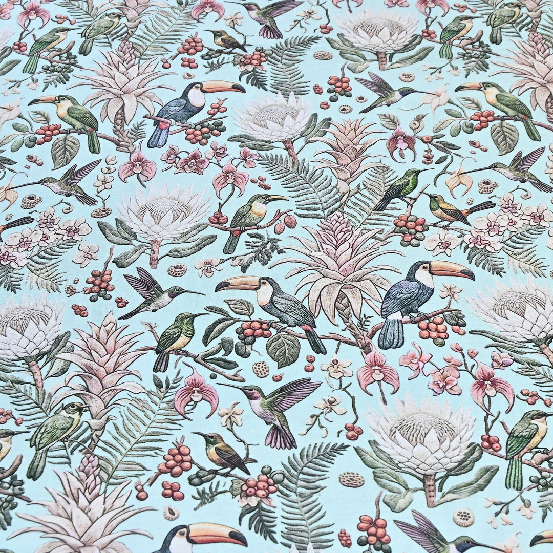Premium Multicolor Muslin Digital Print Fabric - 000844-8
