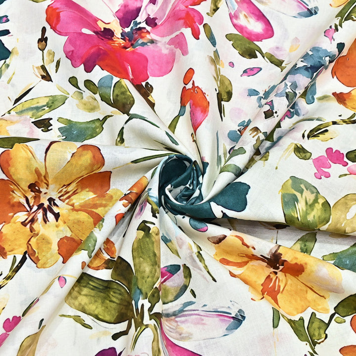 Cotton Print Fabric – Soft Breathable Designer Cotton Fabric 000350-29