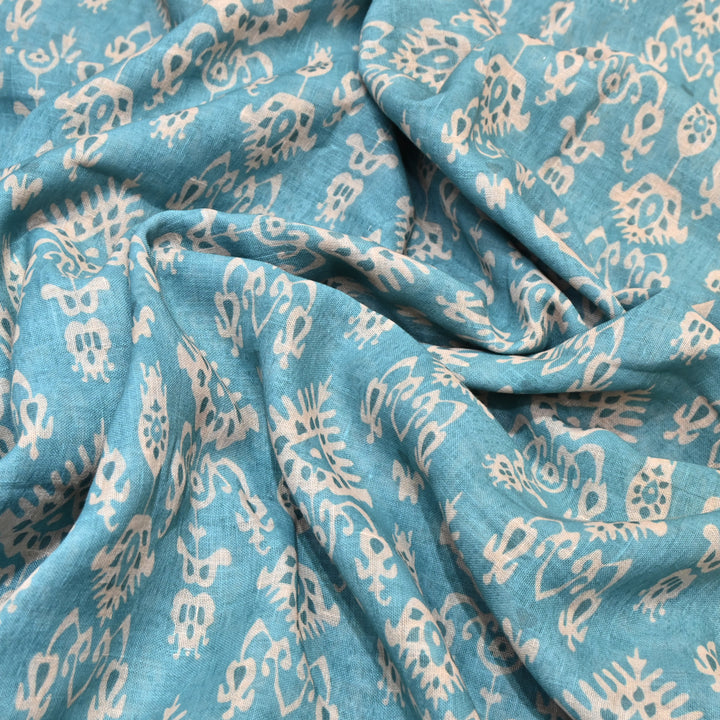 PREMIUM COTTON LINEN DIGITAL PRINT FABRIC - VM0011- 06