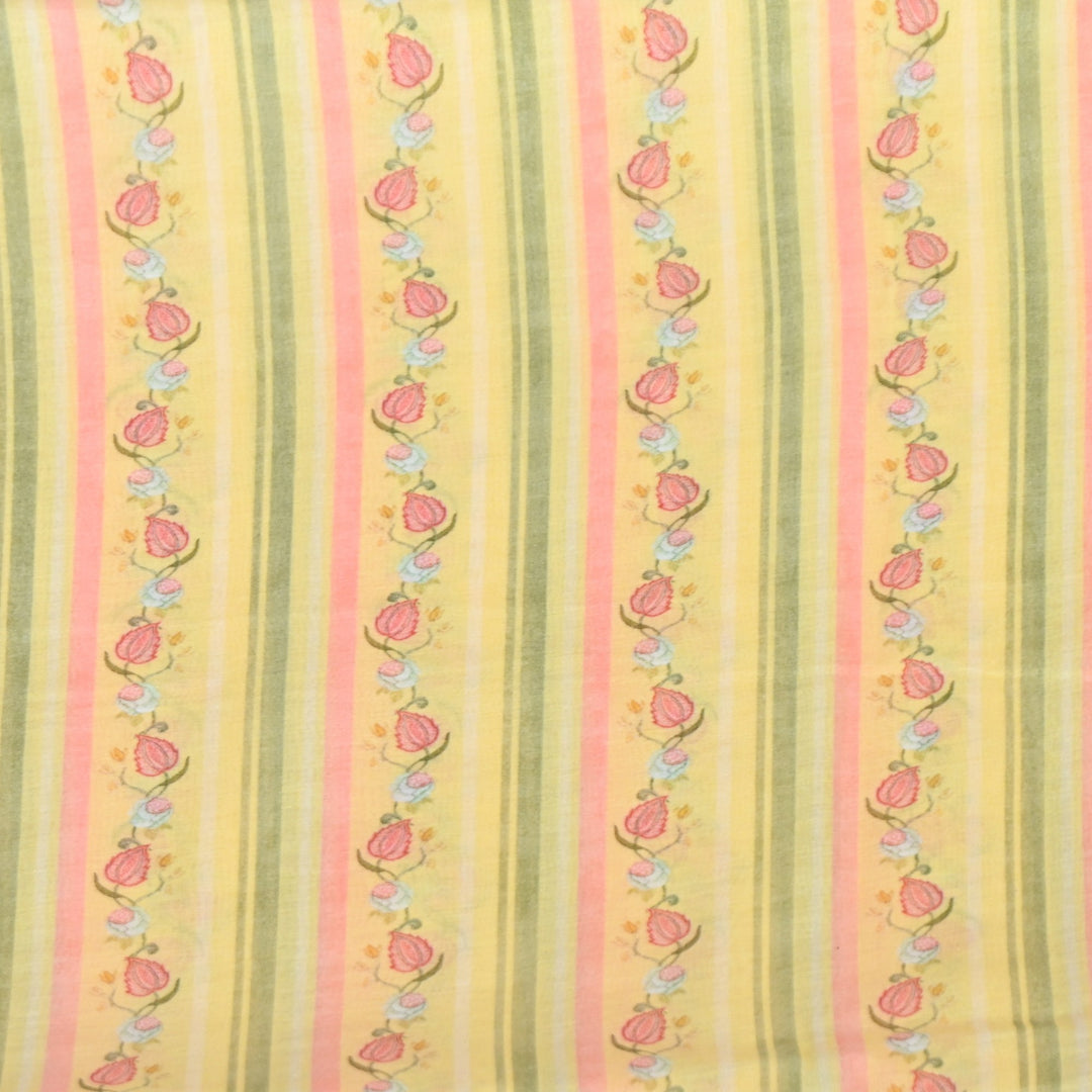 Multi Color Mul Chanderi Digital Print Fabric GT0185-4