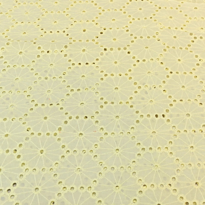 Cotton Chikan Cutwork Fabric- Lightweight Designer Embroidery Fabric- GF8993-2