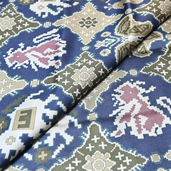 Modal Satin Digital Print Fabric  – Soft Luxury Printed Satin Fabric-001416-8