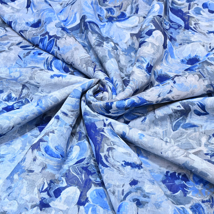 PREMIUM COTTON LINEN DIGITAL PRINT FABRIC - VM0011- 07
