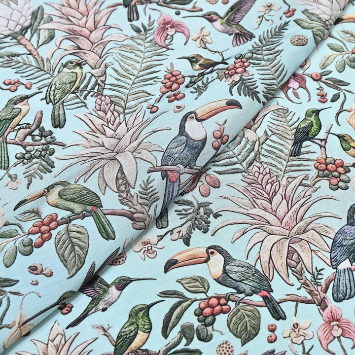 Premium Multicolor Muslin Digital Print Fabric - 000844-8
