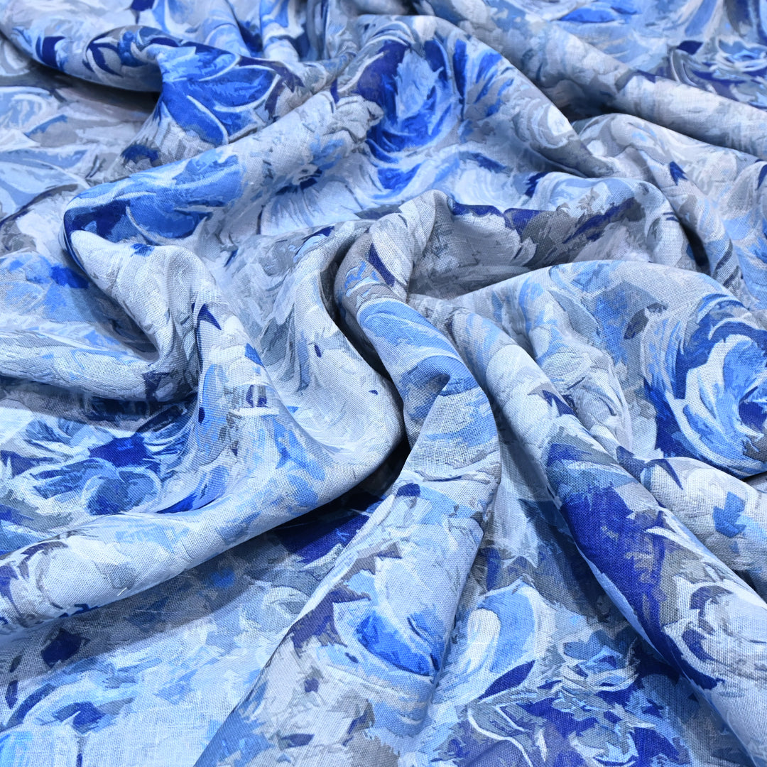 PREMIUM COTTON LINEN DIGITAL PRINT FABRIC - VM0011- 07