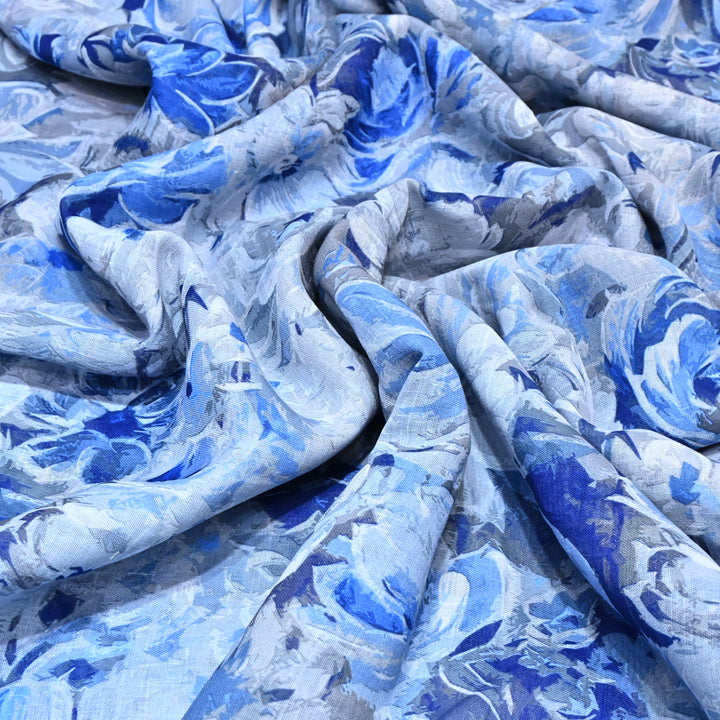 PREMIUM COTTON LINEN DIGITAL PRINT FABRIC - VM0011- 07