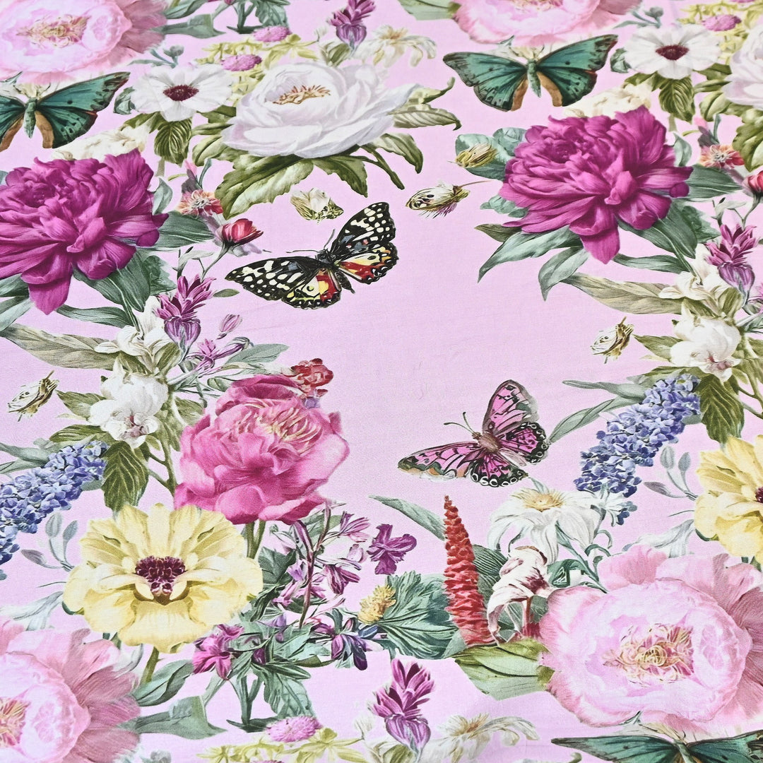 Premium Multicolor Muslin Digital Print Fabric - 000844-7