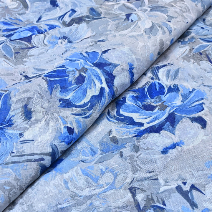 PREMIUM COTTON LINEN DIGITAL PRINT FABRIC - VM0011- 07