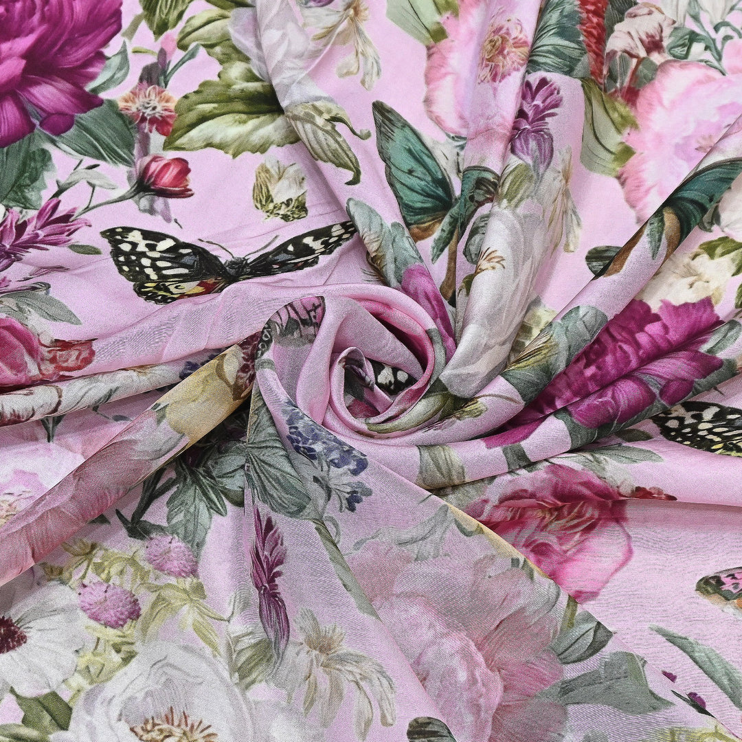 Premium Multicolor Muslin Digital Print Fabric - 000844-7