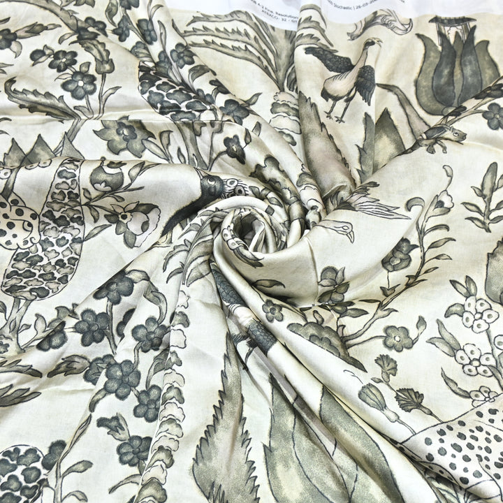 Bemberg Satin Digital Print Fabric– Soft Luxury Designer Satin Fabric 001333-01