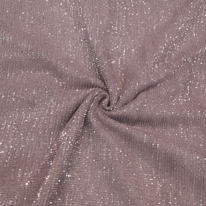 Mauve Dubai Imported Net Fabric with Sequins Embroidery