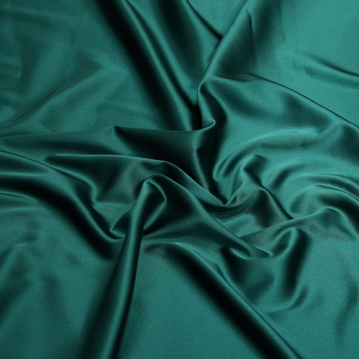 Sea Turtle Green Colour Zara Armani Satin Fabrics