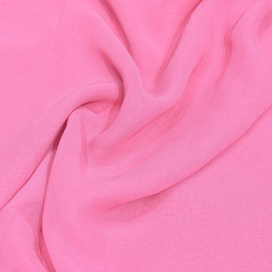 Persian Pink Colour Viscose Georgette Fabrics