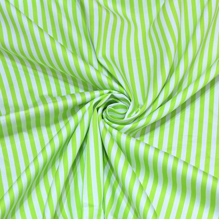 Glace Cotton With Beautiful Stripes Print Fabric – Lightweight Designer Cotton Fabric - LT0185-10