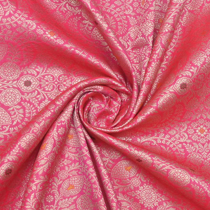 Katan Silk Meena Brocade Fabrics