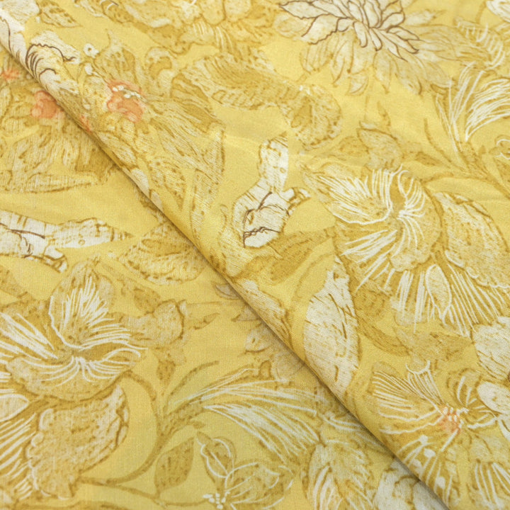 Floral Bamberg Satin Digital Print Fabrics