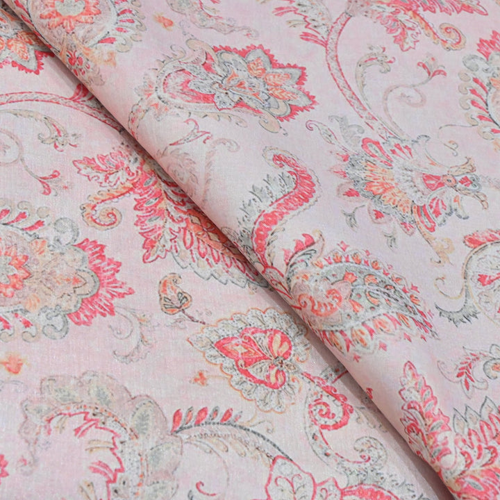 Semi Tusser Silk Prints Fabrics