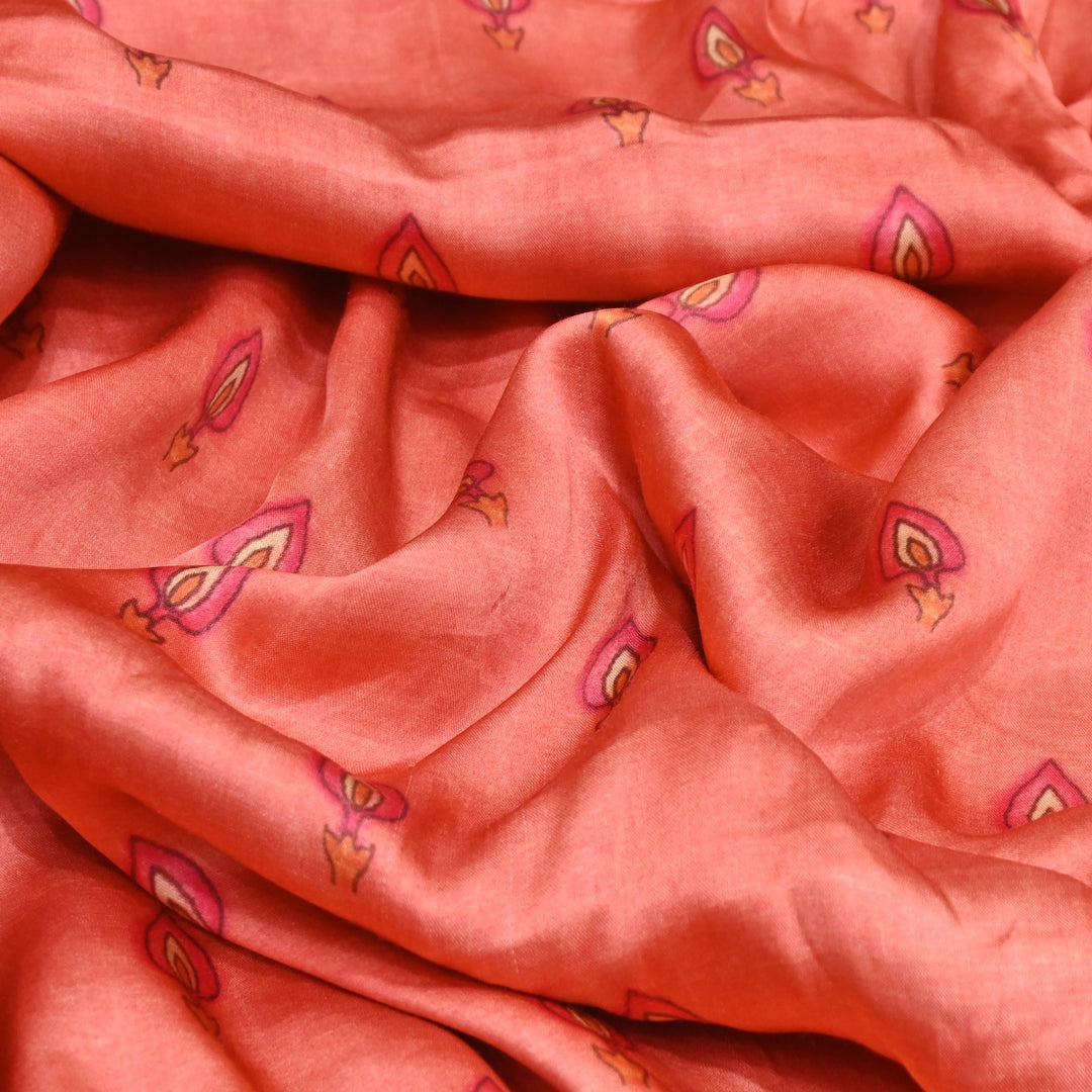 Bemberg Satin Digital Print Fabric– Soft Luxury Designer Satin Fabric 001333-28