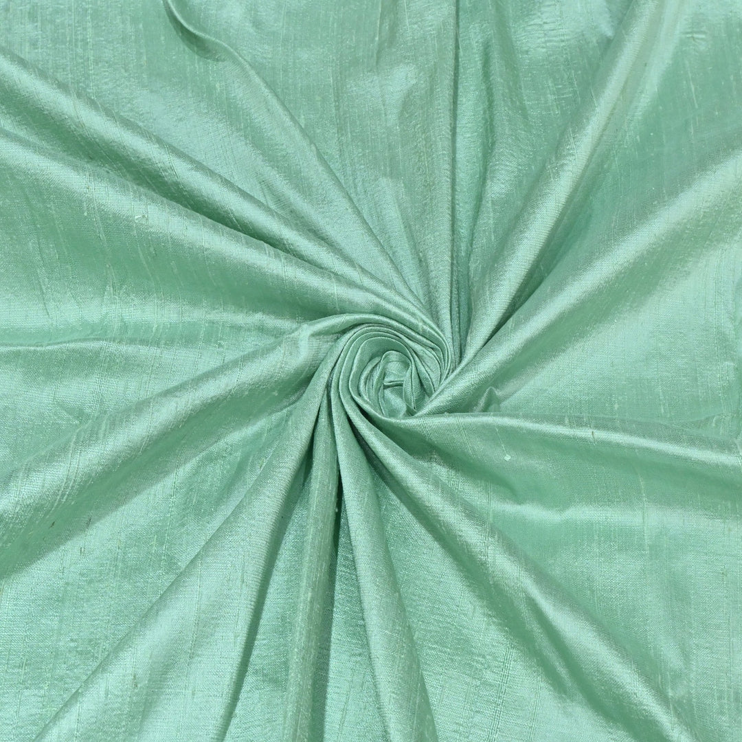 Summer Green Colour 100gm Pure Raw Silk Fabrics