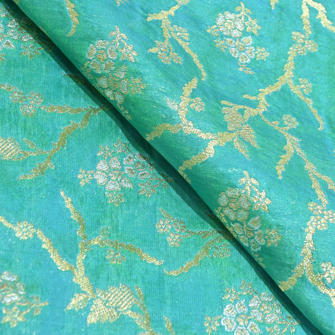 Silk Alfi Zari Brocade Fabrics