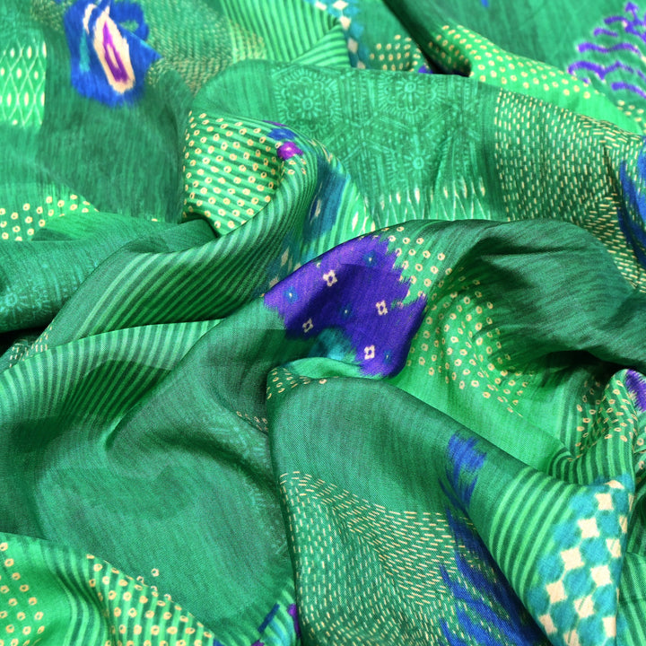 Premium Muslin Digital Print Fabric - 000844-15