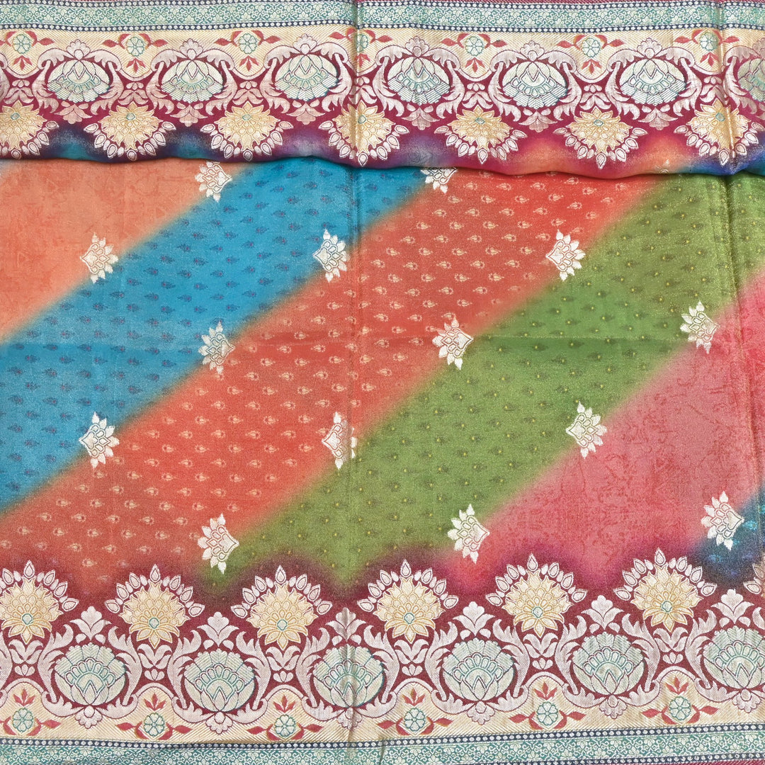 Tissue Jacquard Postion Print Dupatta