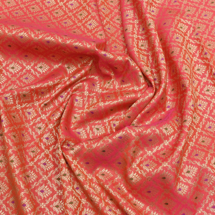 Katan Meena Brocade Fabrics