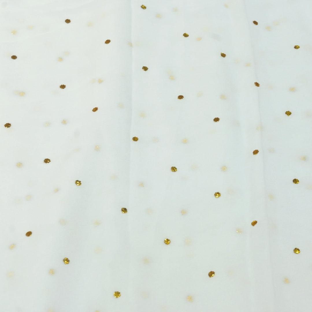 Viscose Georgette Hand Work Mukaish Fabrics