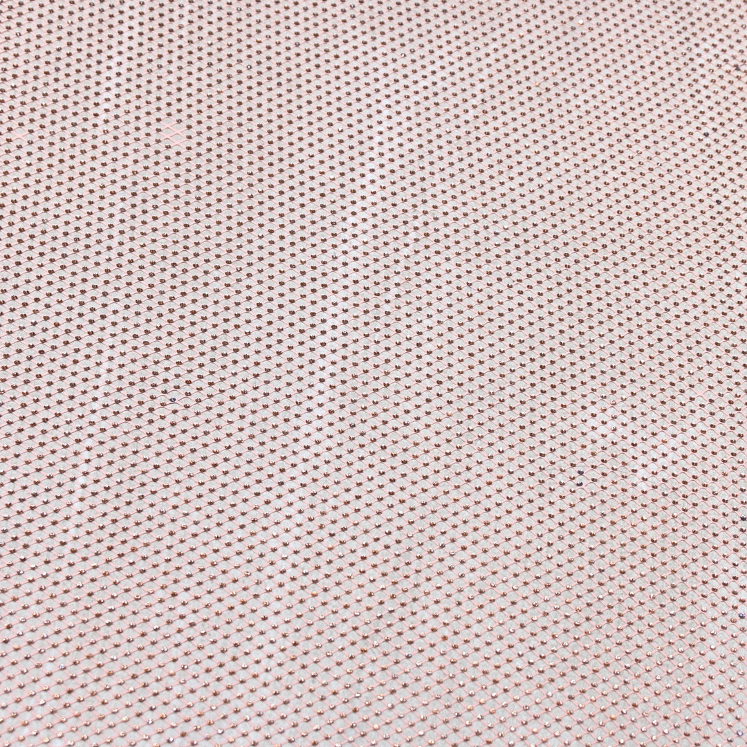 NET EMBROIDERED FABRIC WITH GRID SHIMMER- CF2305- 03