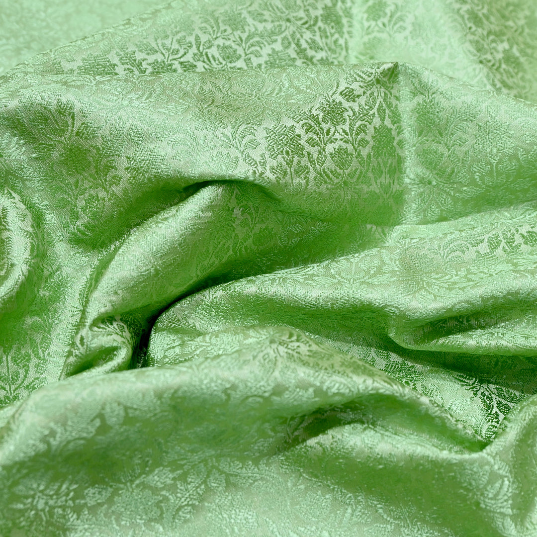 Sage Green Tanchue Silk Brocade Fabric