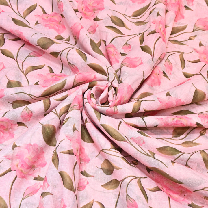 PREMIUM COTTON LINEN DIGITAL PRINT FABRIC - VM0011- 08