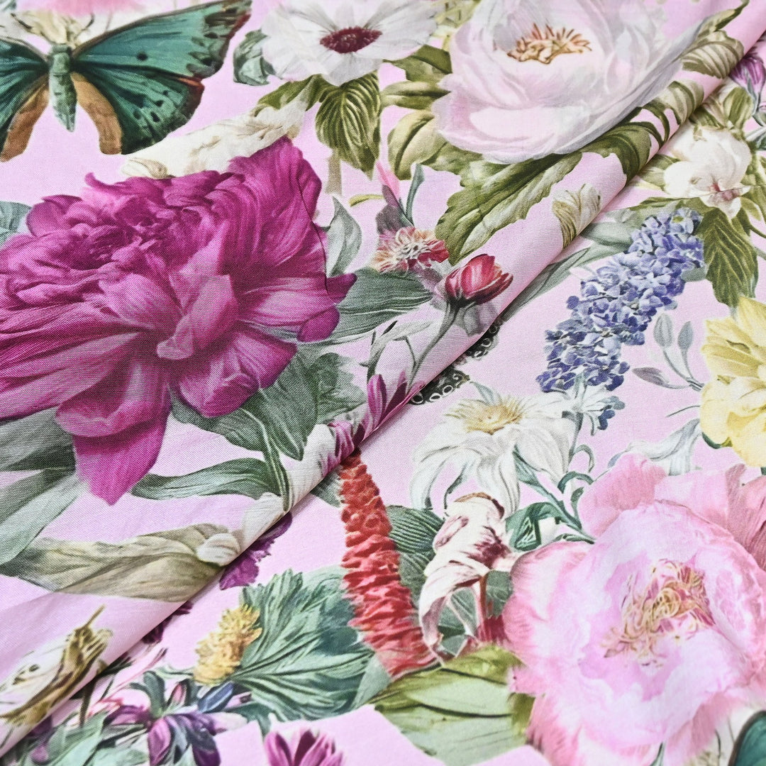Premium Multicolor Muslin Digital Print Fabric - 000844-7